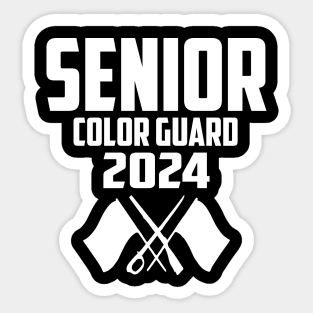 2024 Senior Color Guard Class of 2024 Marching Band Flag Sticker